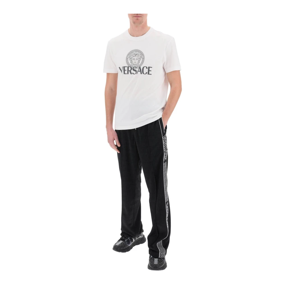 Versace T-shirt met Medusa-print White Heren