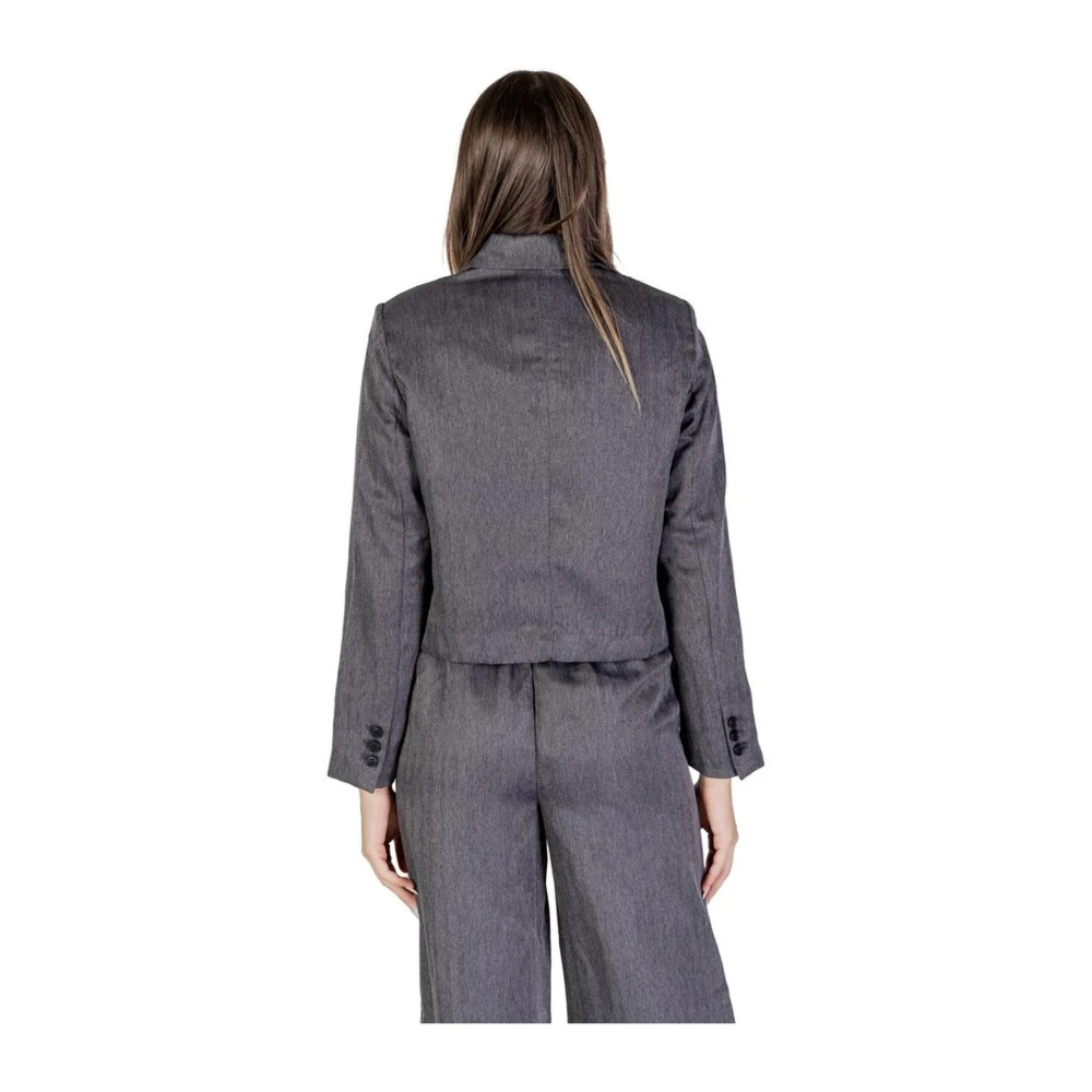 Jacqueline de Yong Polyester Blazer Collectie voor Vrouwen Gray Dames