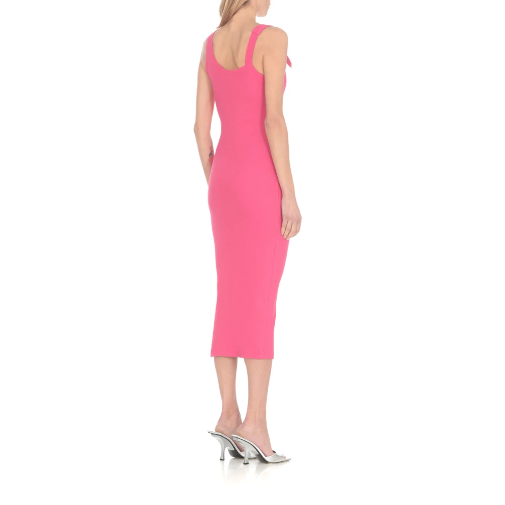 Versace Jeans Couture Knitted Dresses Pink Dames