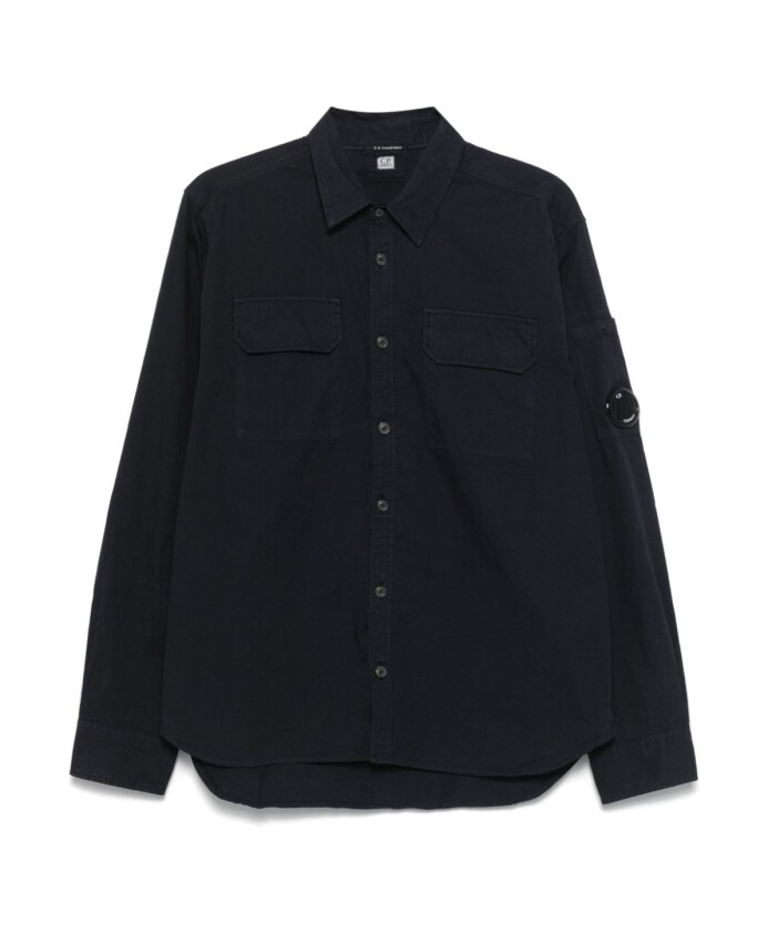 chemise-a-manches-longues-en-coton-bleu