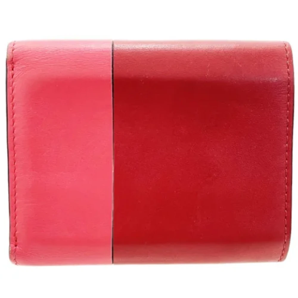 Loewe Pre-owned Leather wallets Pink Dames
