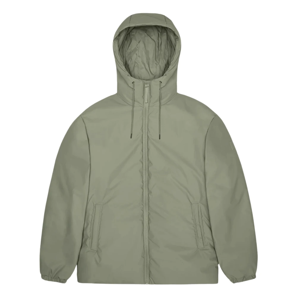 Rains Men's Green Light Jackets,, Insulated Rain Jacket Large