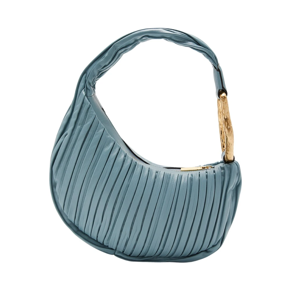 Biagini Softissima Avio Leren Handtas Blue Dames