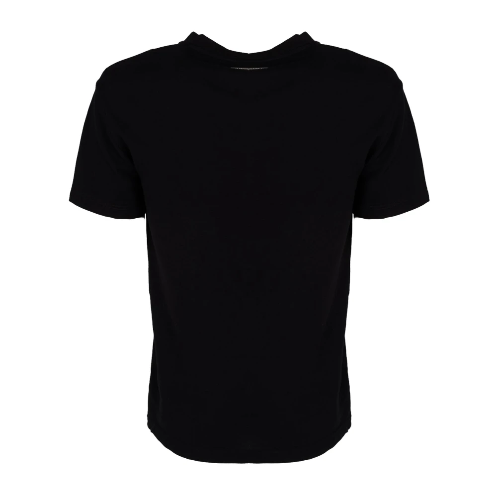 Les Hommes Elegant Ronde Hals T-Shirt Black Heren