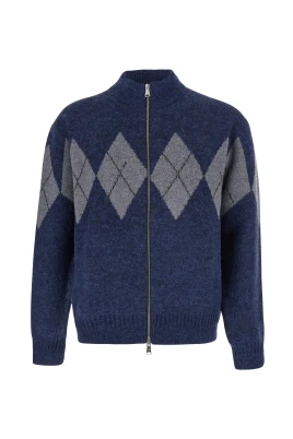 Inside Out Argyle Zip-Up