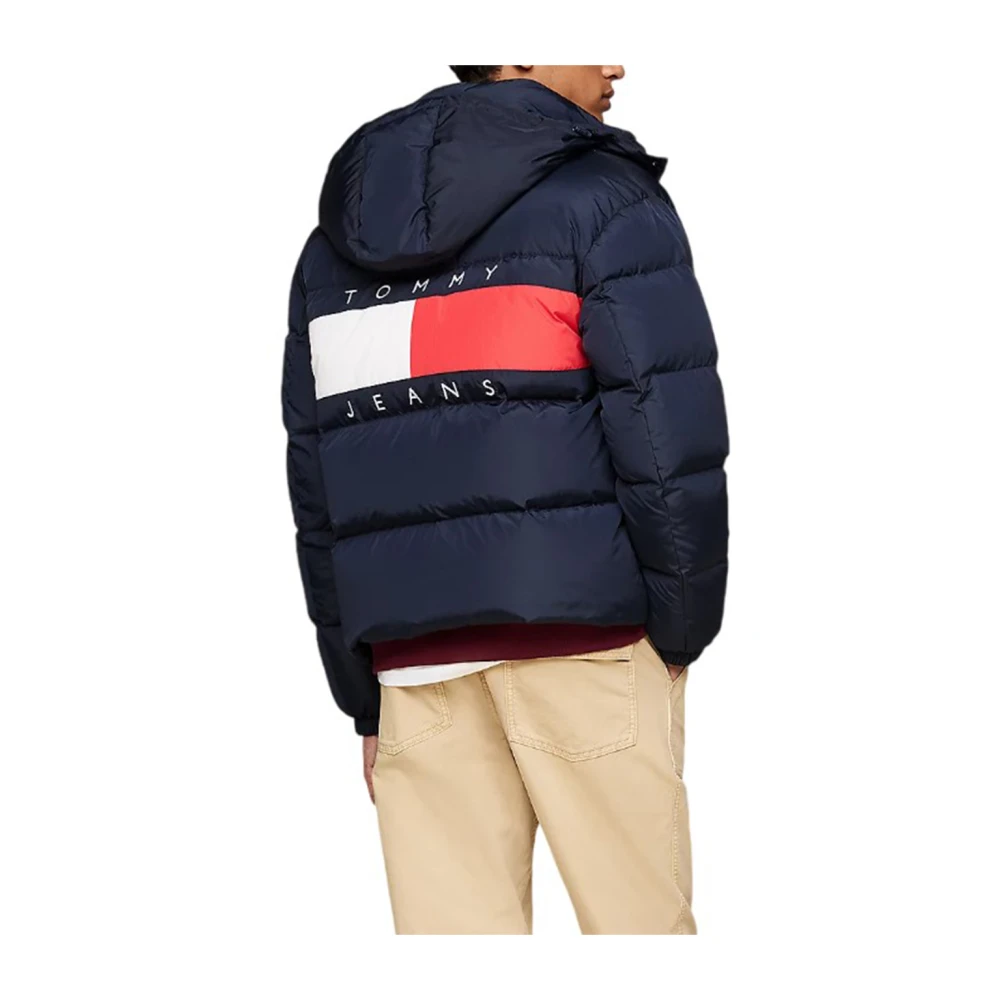 Tommy Hilfiger Gewatteerde jas met capuchon Blue Heren