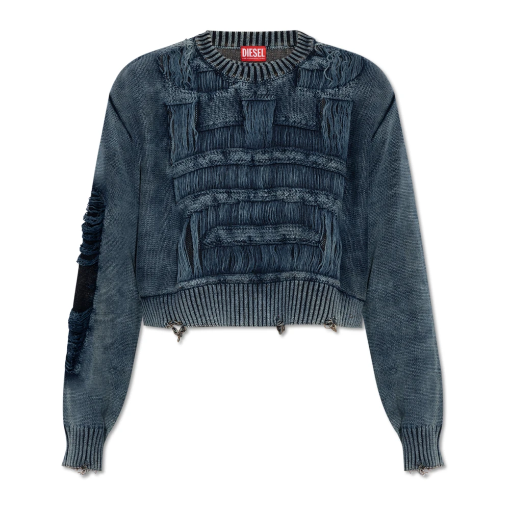 Diesel Sweater `M-Rotta` Blue Dames