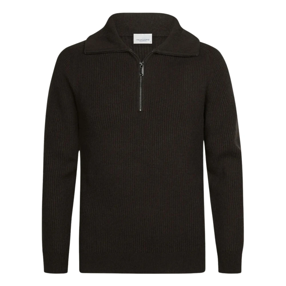 Profuomo , Herren, Strickwaren, Braun, L