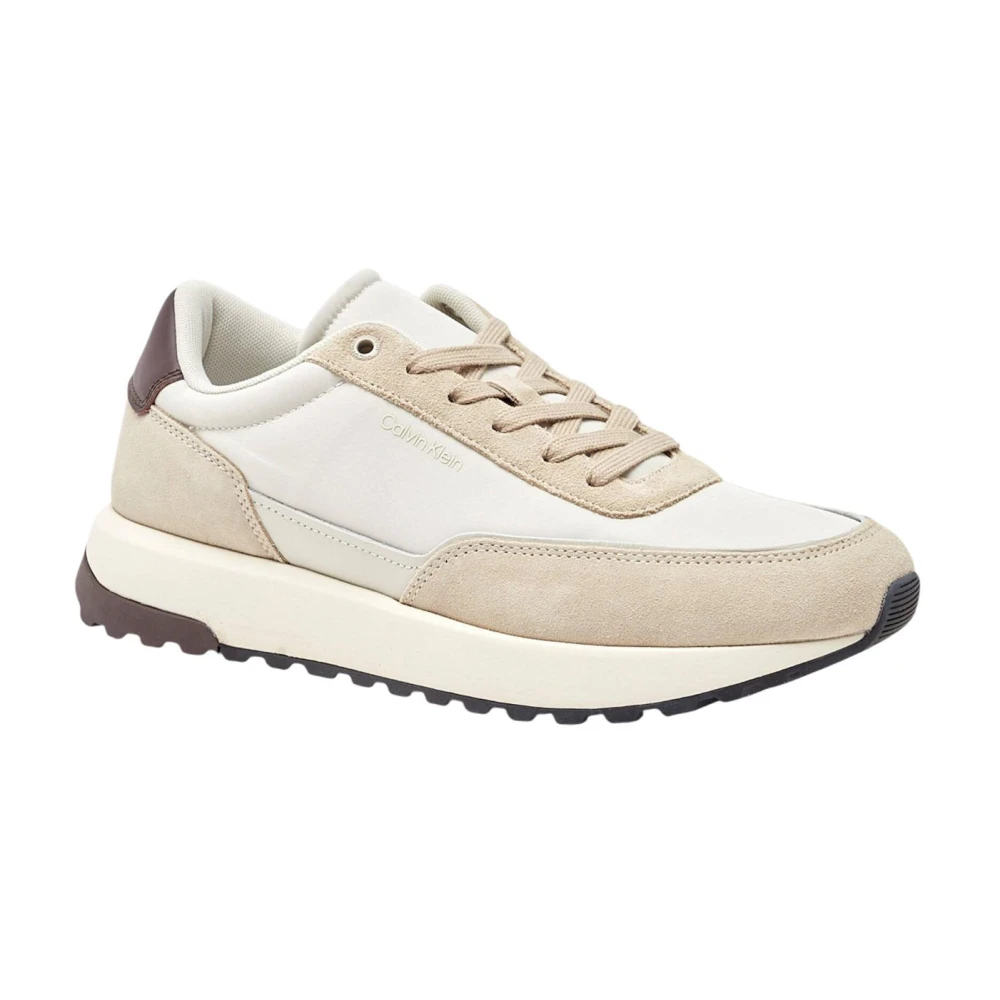 Calvin Klein Men's Brown Low Top Lace Up Repr - Sneakers - 9 Uk - Shoes