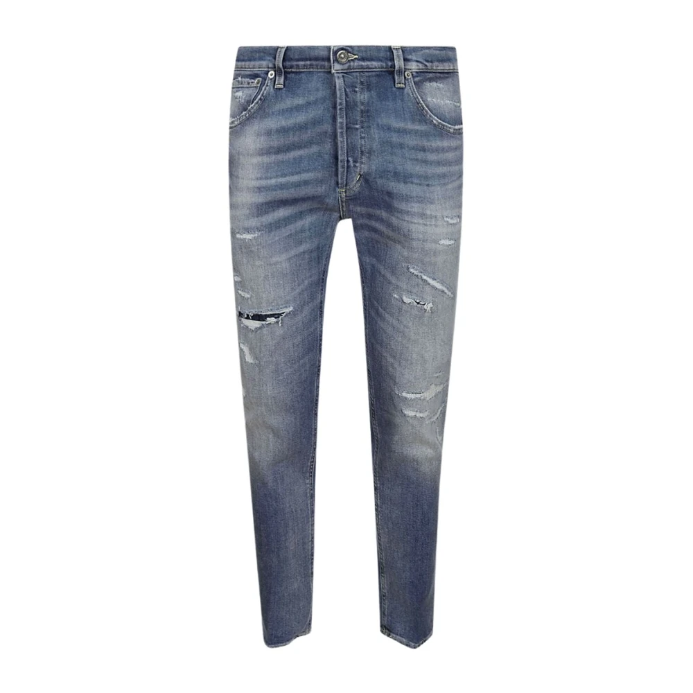 Dondup Blue Slim Fit Jeans, Male, W33, Brighton Jeans