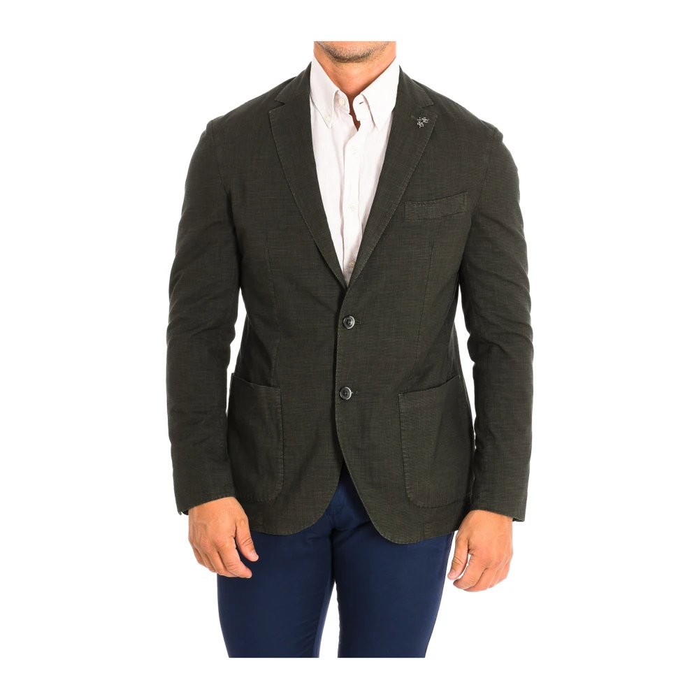 La Martina Men's Green Formal Blazer - Blazers - L - Jackets