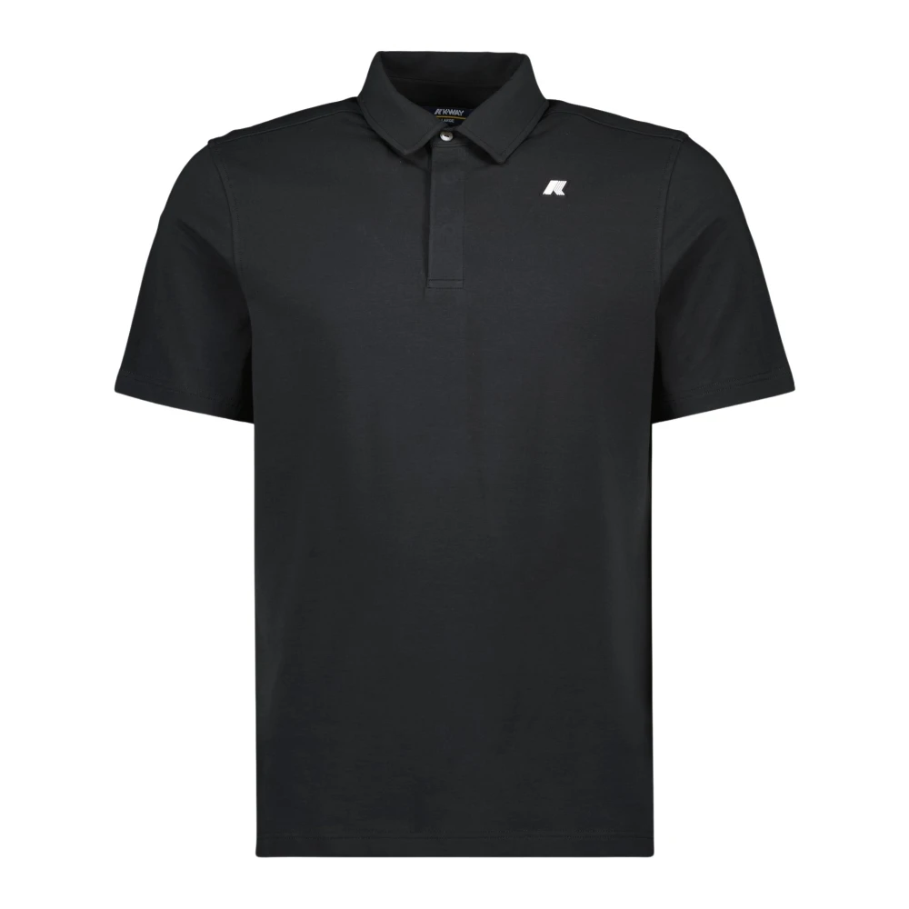 K-Way Men's Black Polo Shirts, 2XL, Vincelle Polo Shirt