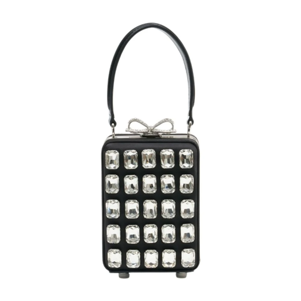 Self Portrait Women's Black Micro Crescent Bag