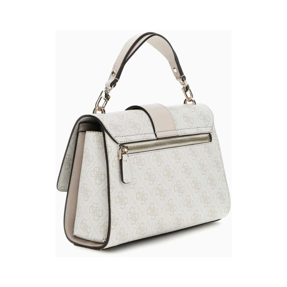 Guess Nolana Kleine Schoudertas met Rits Beige Dames