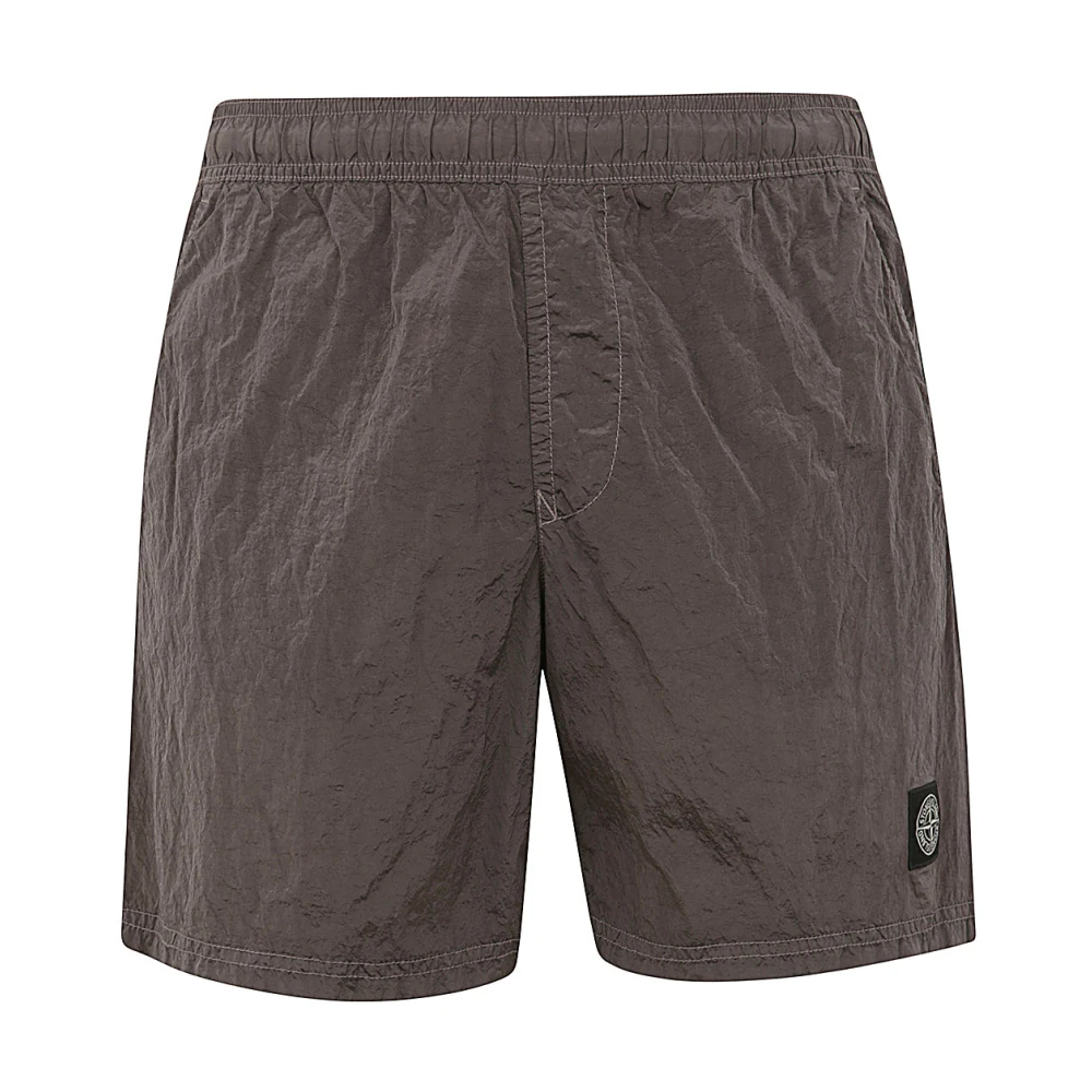 Stone Island Dove Grey Beach Shorts Gray, Herr