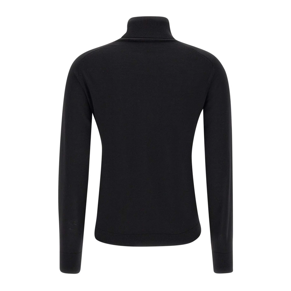 Filippo De Laurentiis Merino Wol Coltrui Zwart Black Heren