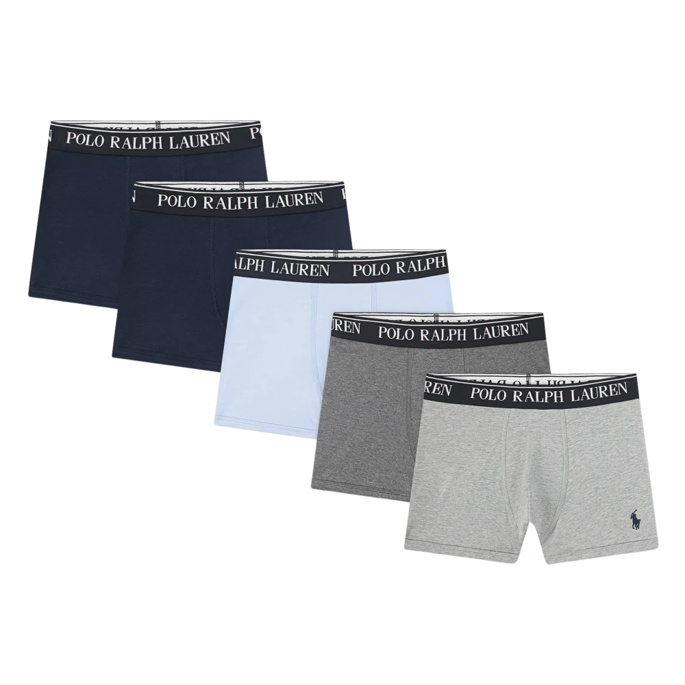 Ralph Lauren Boys Multicolor Kids Boxers, 6 Y, Cotton Stretch 5 Pack Boxer Shorts Set