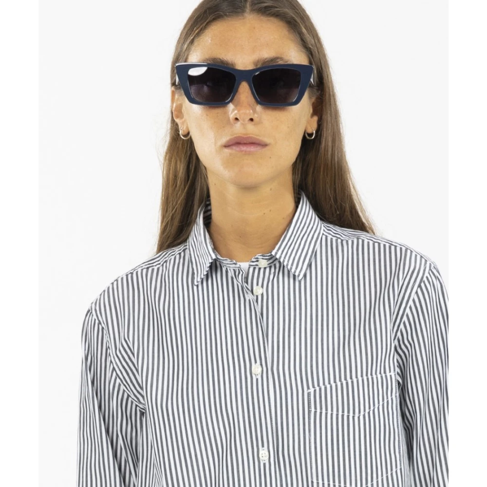 Officine Générale Oversized Gestreepte Shirt Met Knoopsluiting Multicolor Dames
