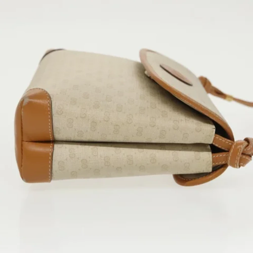 Gucci Vintage Pre-owned Canvas gucci-bags Beige Dames