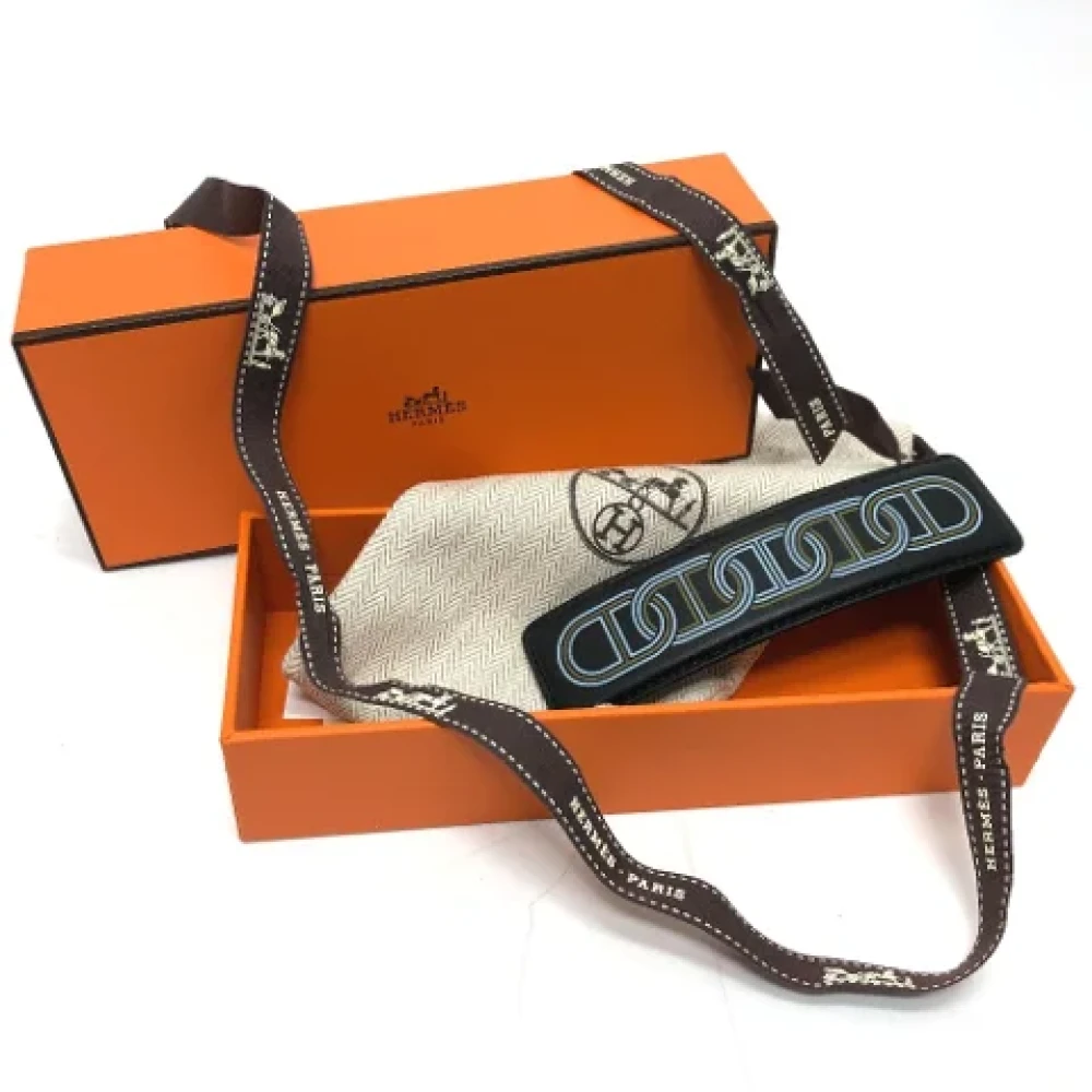 Hermès Vintage Pre-owned Fabric hair-accessories Black Dames