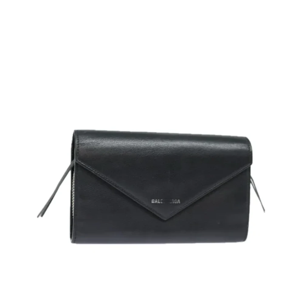 Balenciaga Vintage Pre-owned Leather wallets Black Dames