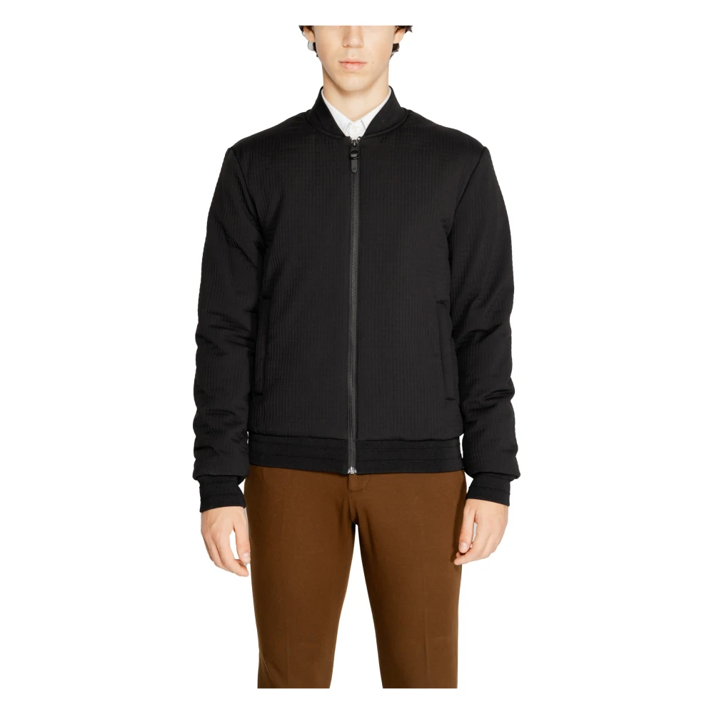 Antony Morato Zwarte Zip-Up Jas voor Mannen Black Heren