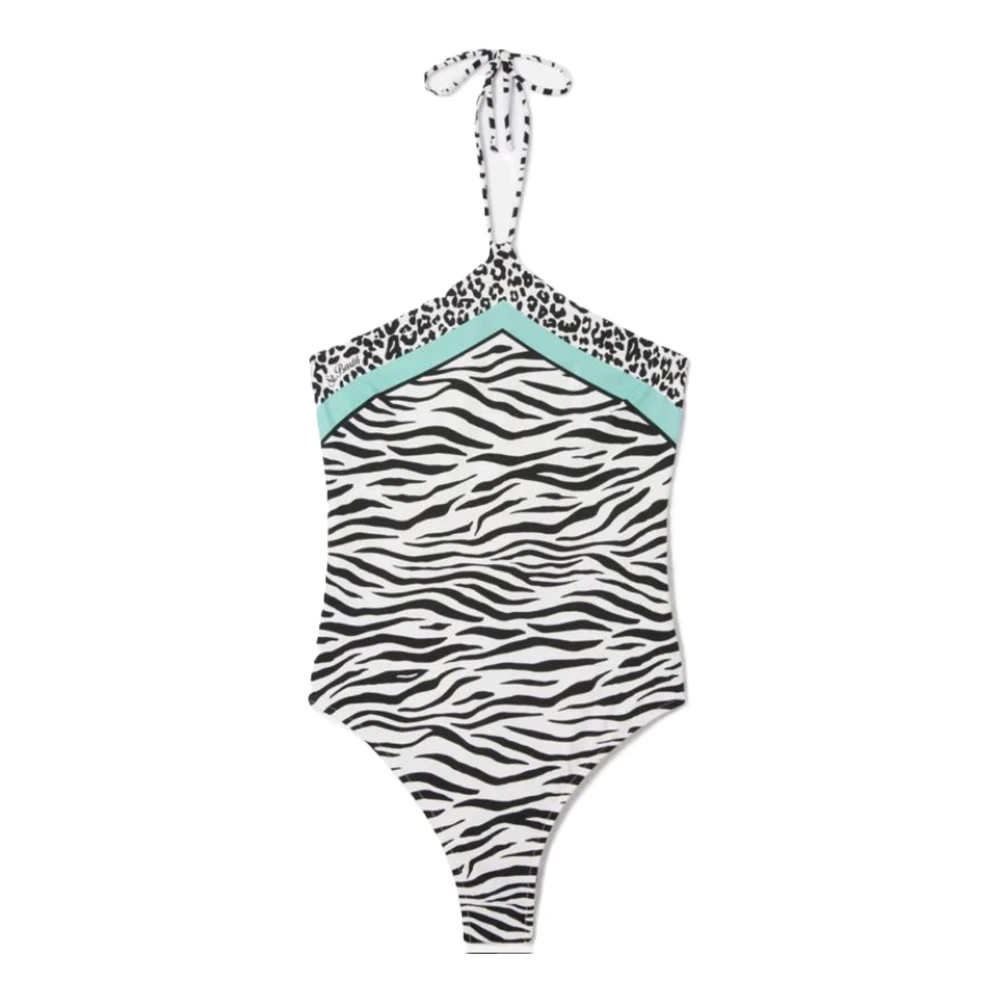 Mc2 Saint Barth Women's Multicolor Swimsuits, M, Meryem Foulard Bandeau One Piece Swimsuit