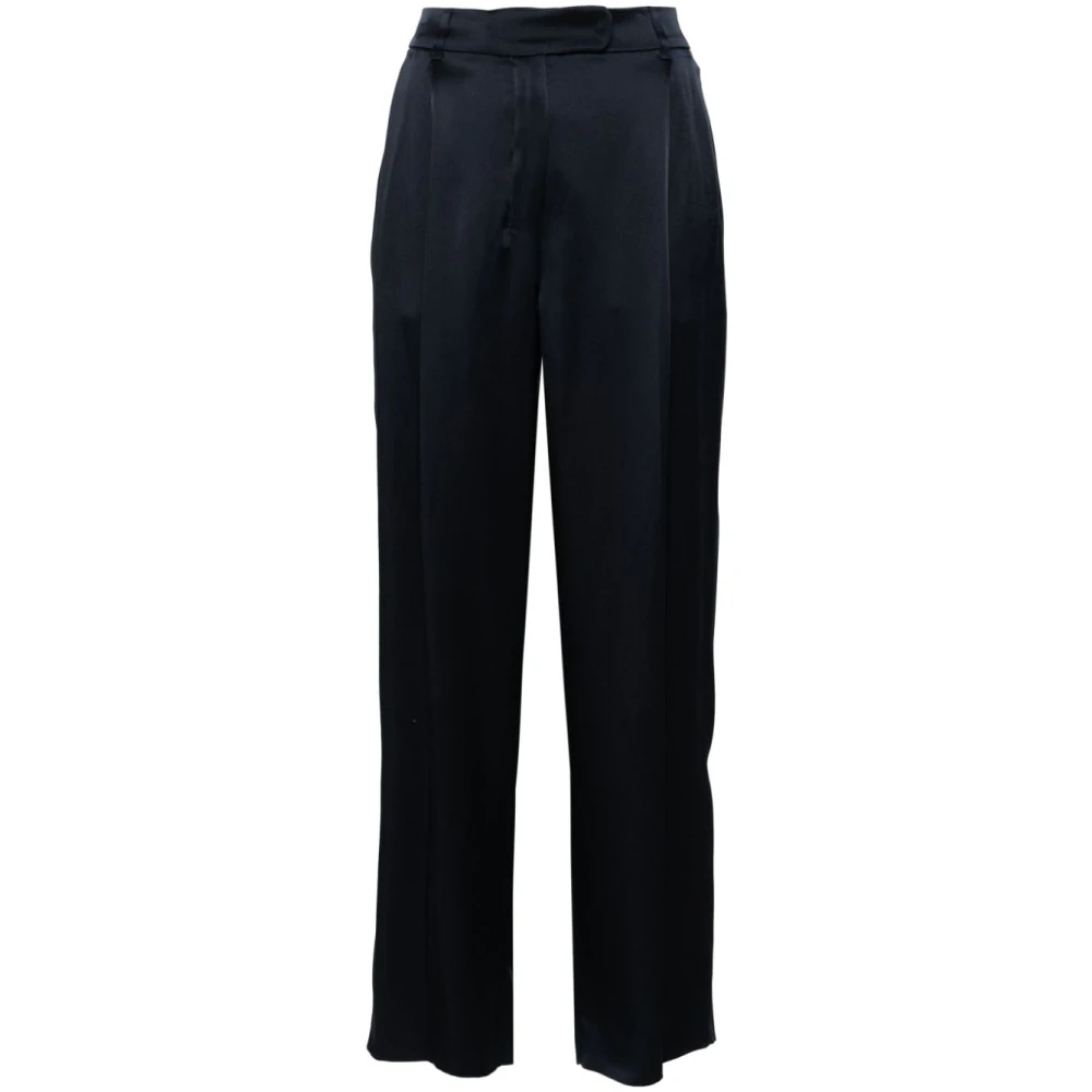 Max Mara Wijde broek Amleto 005 Blue Dames