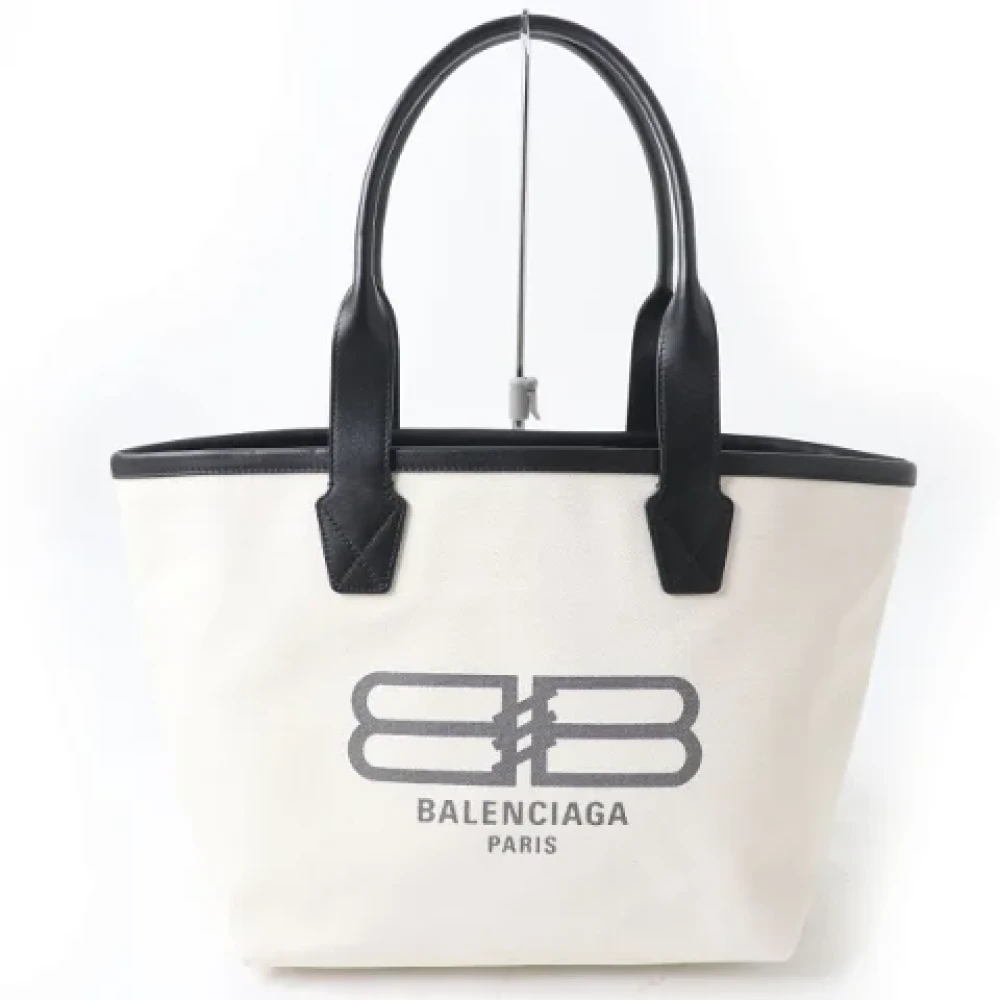 Balenciaga Vintage Pre-owned Fabric totes White Dames