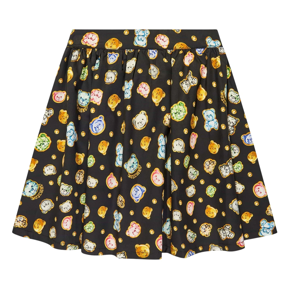 Moschino Girls Multicolor Teddy Bear Gems Skirt In Black - Kids Skirts - 4 Y - Kids