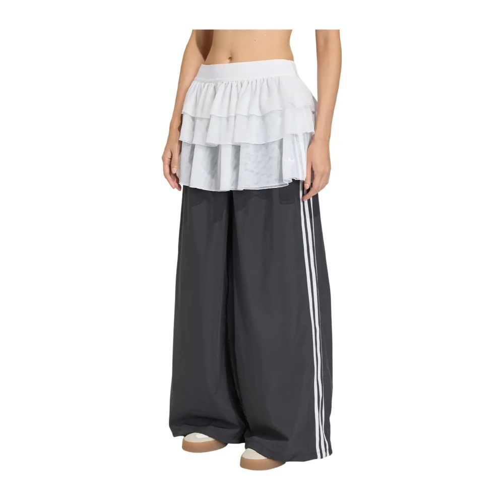 Adidas Black Training Trousers & Tights, Female, M, Lace Adilenium Firebird Track Trousers