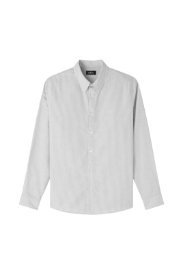 chemise-oxford-rayee-grise