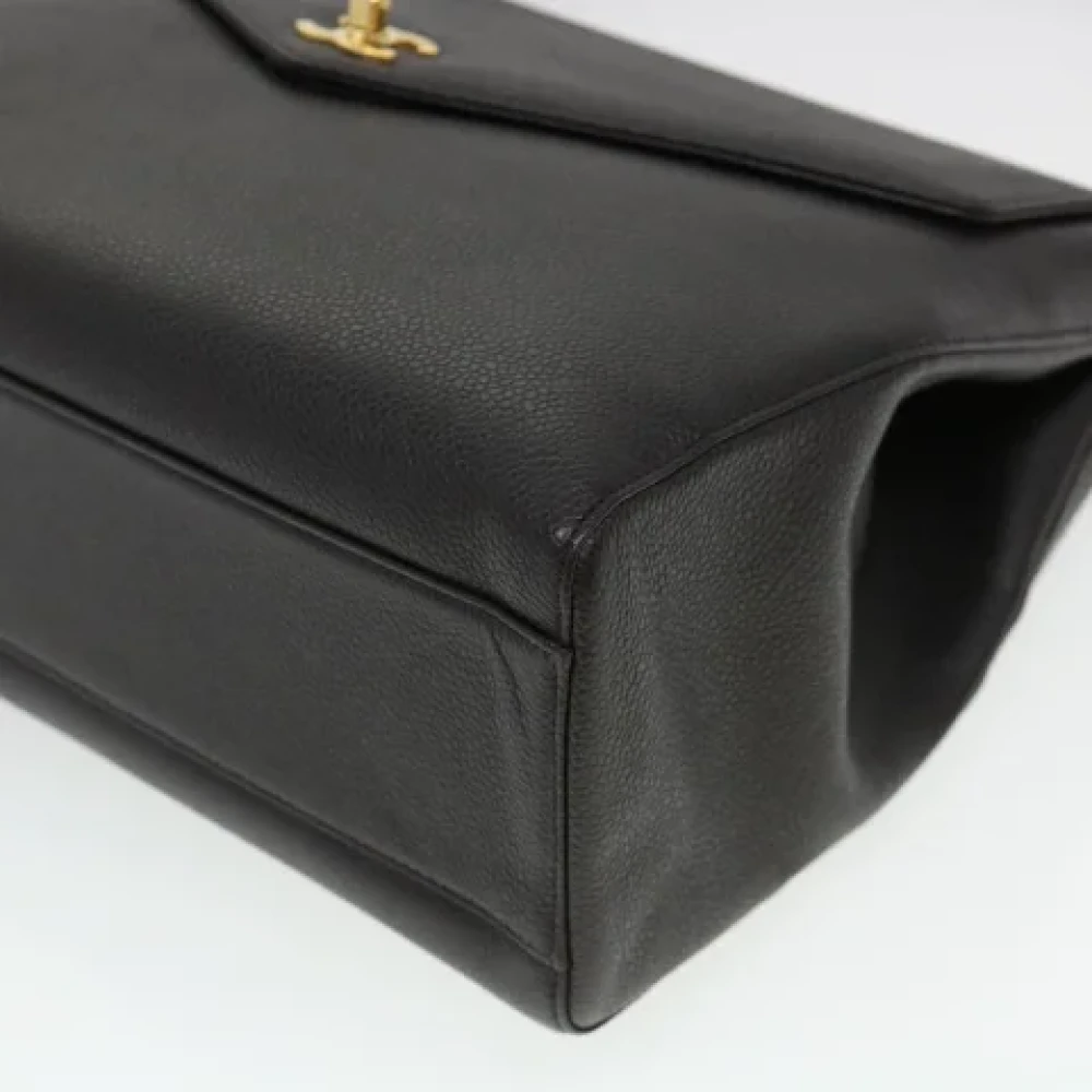 Chanel Vintage Pre-owned Leather chanel-bags Black Dames