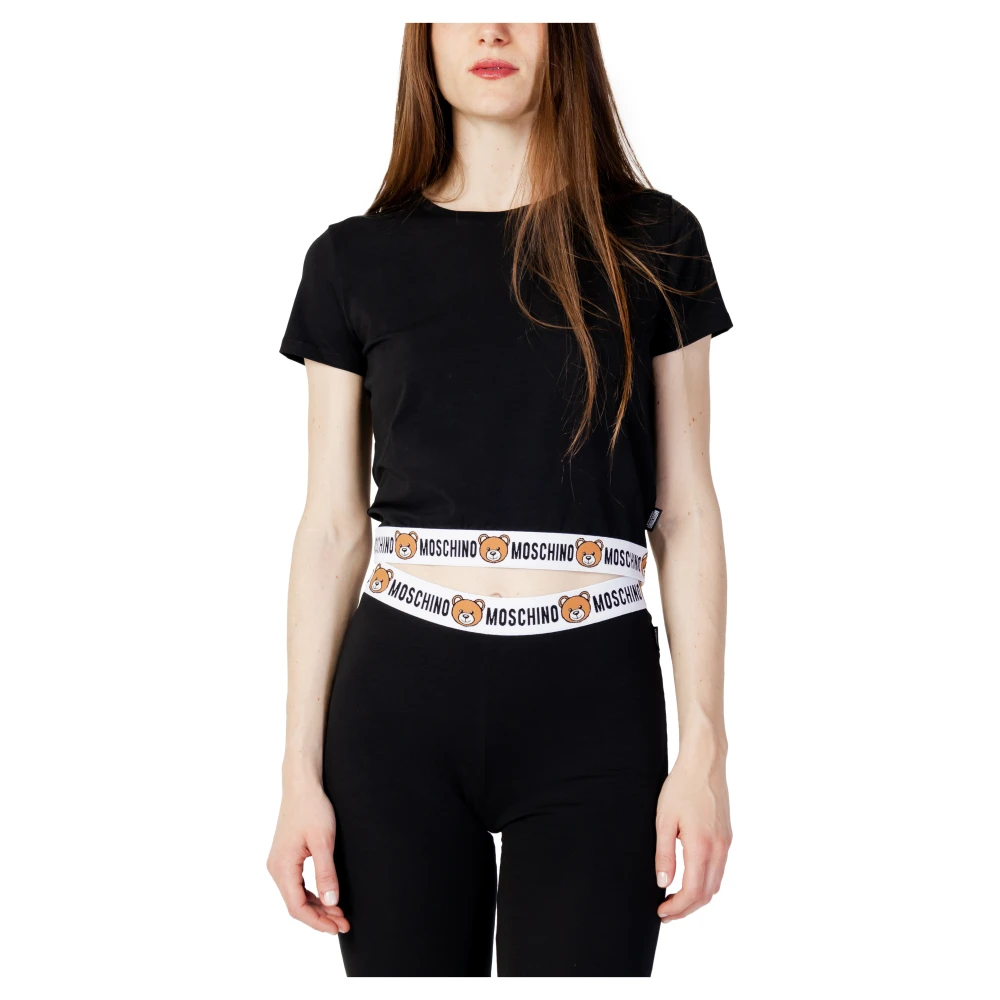 Moschino Black Lounge T-Shirt - Female - T-Shirts - L - Tops