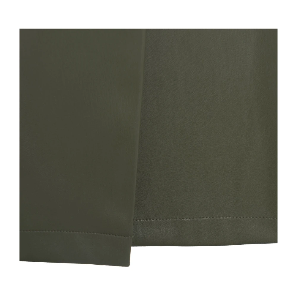 Liu Jo Glitter Mini Geplooide Imitatie Leren Rok Green Dames