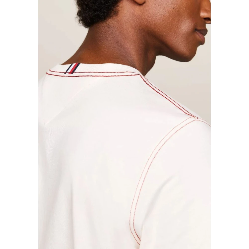 Tommy Hilfiger Heren Monotype Stitching Tee Beige Heren