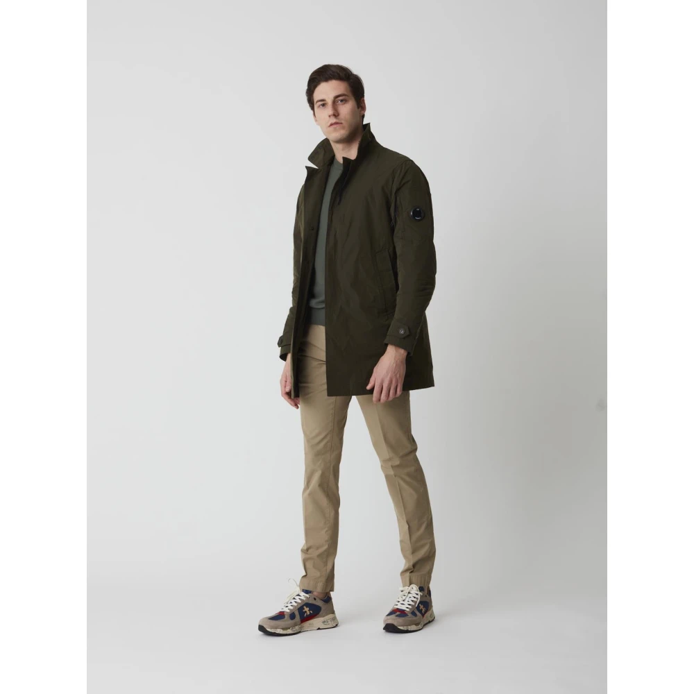 C.P. Company Stijlvolle Lange Jas Green Heren