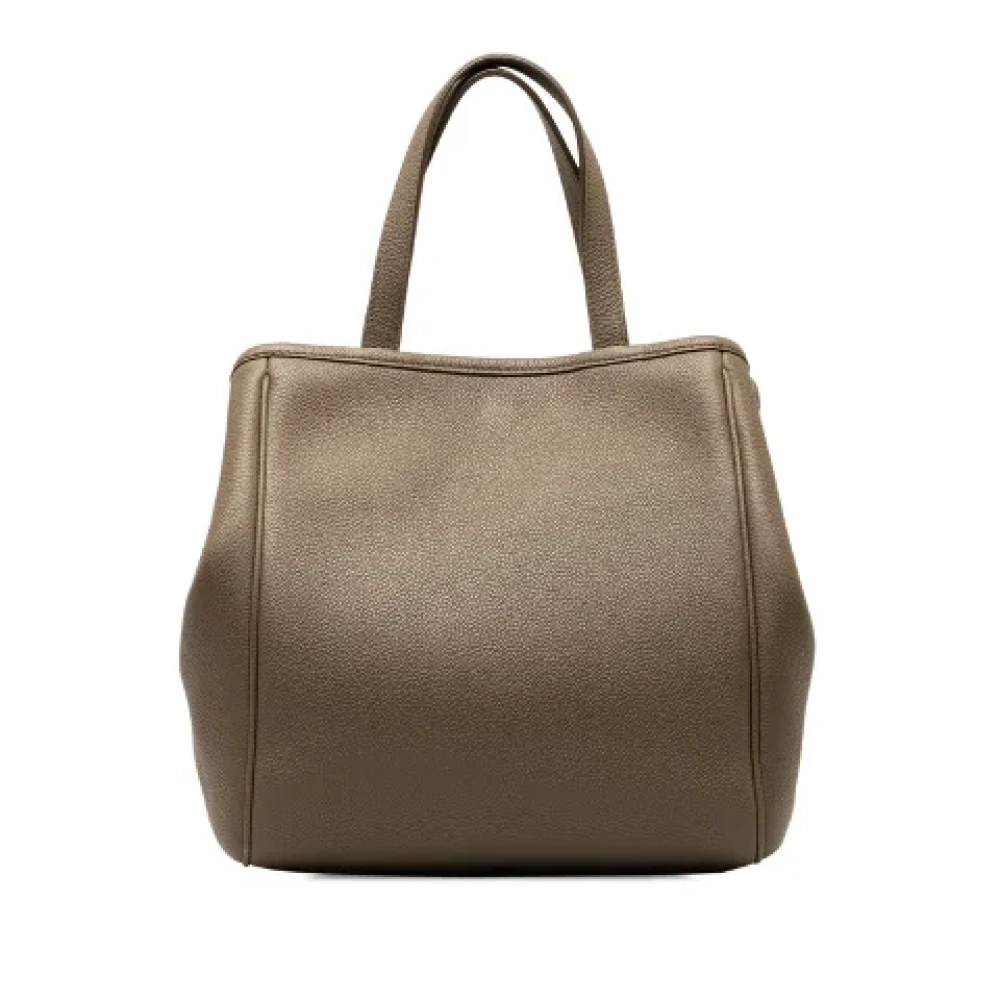 Celine Vintage Pre-owned Leather handbags Beige Dames