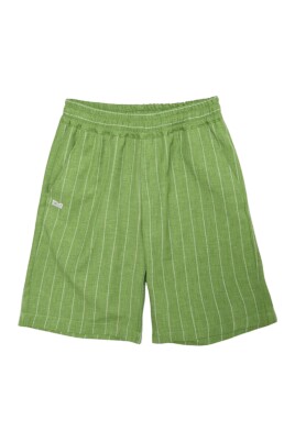 green-striped-kids-shorts