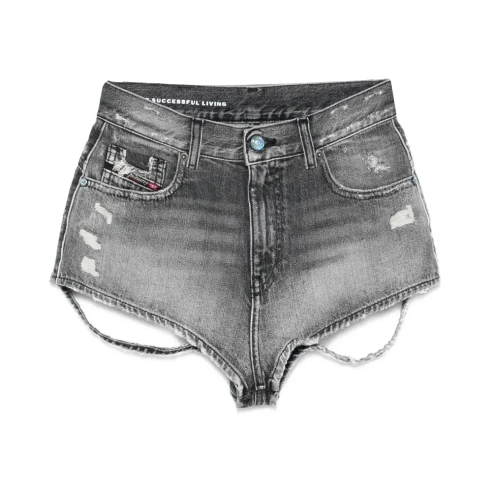 Diesel Women's Gray De-Lunar Denim Shorts - Denim Shorts - W25 - Shorts