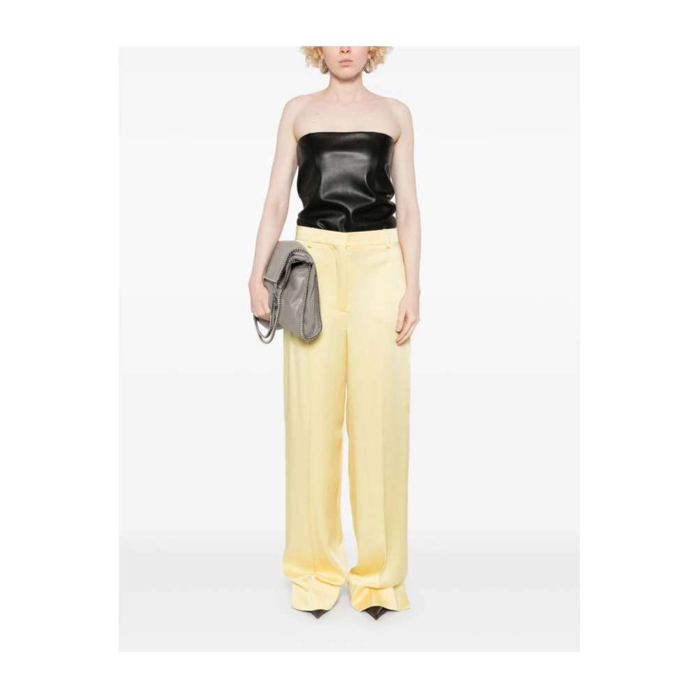 Stella Mccartney Gele Wijde Broek voor Vrouwen Yellow Dames