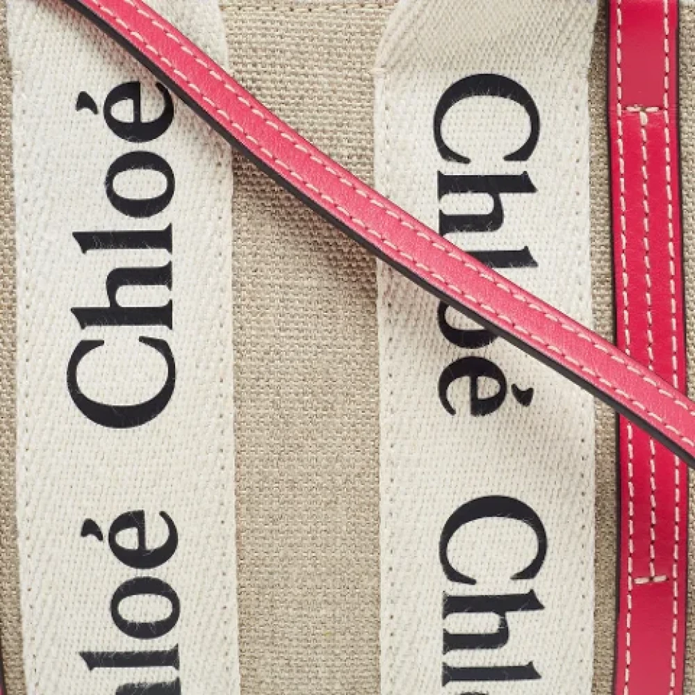 Chloé Pre-owned Canvas handbags Pink Dames