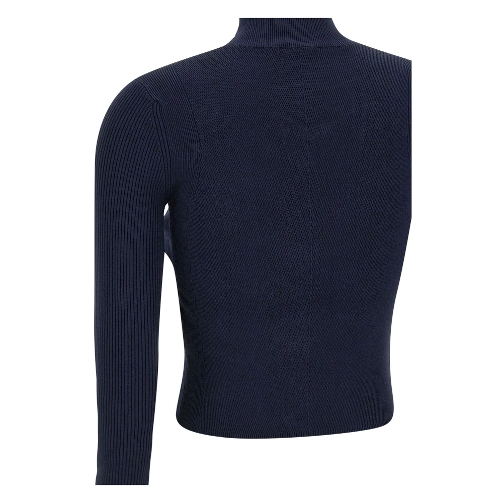Diesel Midnight Blue Ribbed Sweater Blue Dames