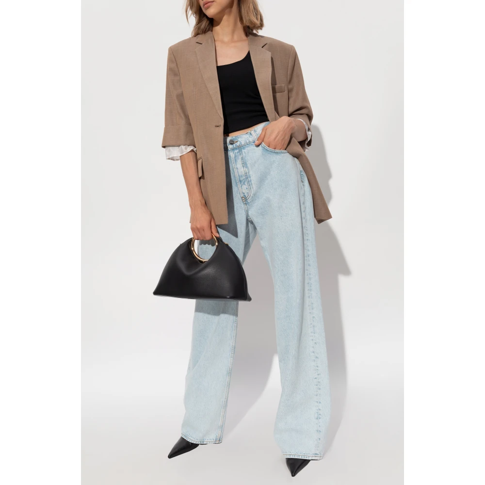 Victoria Beckham Wollen Blazer Beige Dames