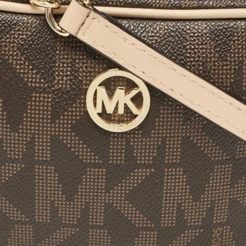 Michael Kors Pre-owned Coated canvas shoulder-bags Brown Dames