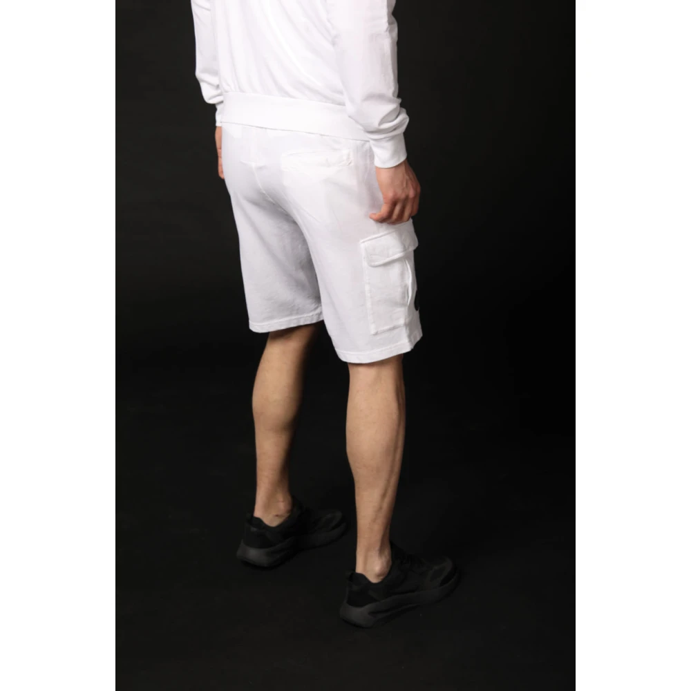 Mason's Beperkte oplage Cargo Bermuda Shorts White Heren