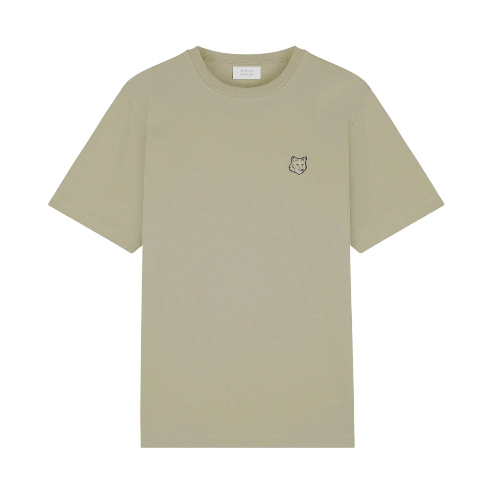 Maison Kitsuné Vos Katoenen T-Shirt Green Heren