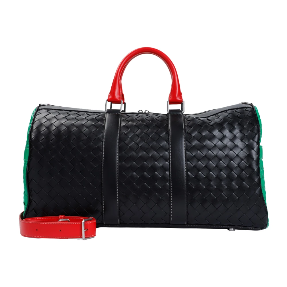 Bottega Veneta Colorblock Duffle Tas Black Heren