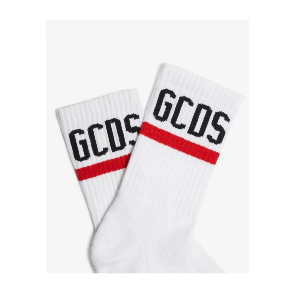 Gcds Katoenen Casual T-shirt White Heren