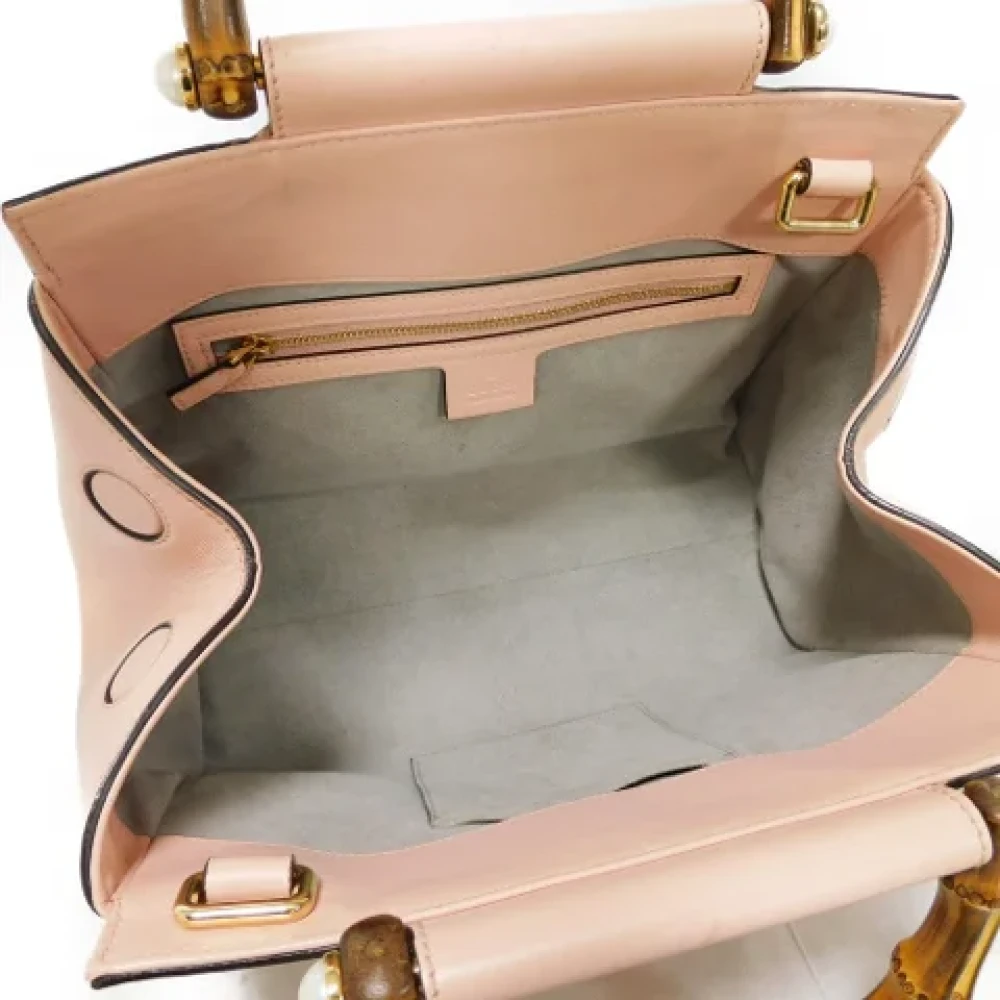 Gucci Vintage Pre-owned Leather gucci-bags Pink Dames